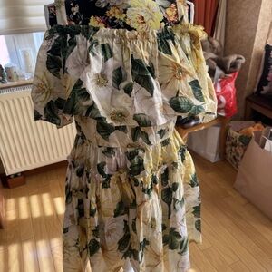 Dolce & Gabbana Yellow Floral Dress